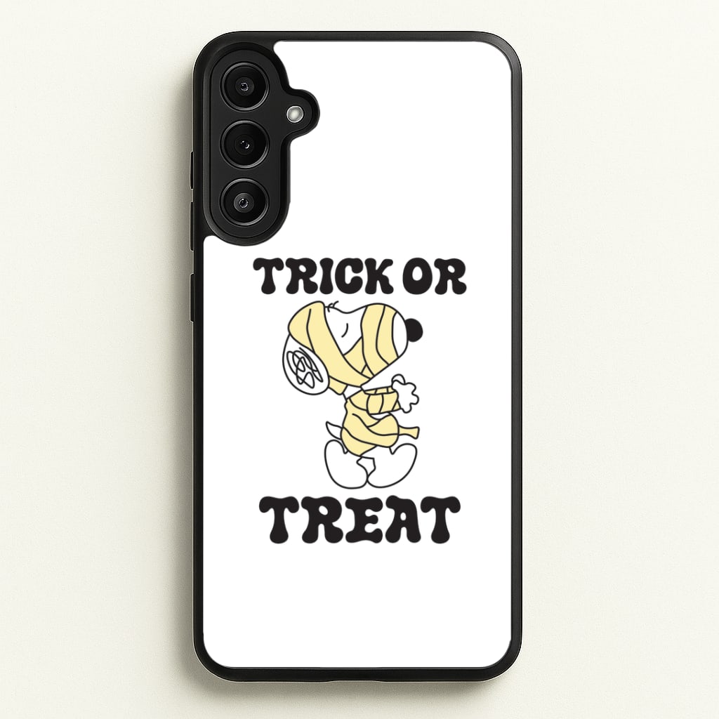 Trick Or Treat Cartoon Beagle Galaxy A34 Case