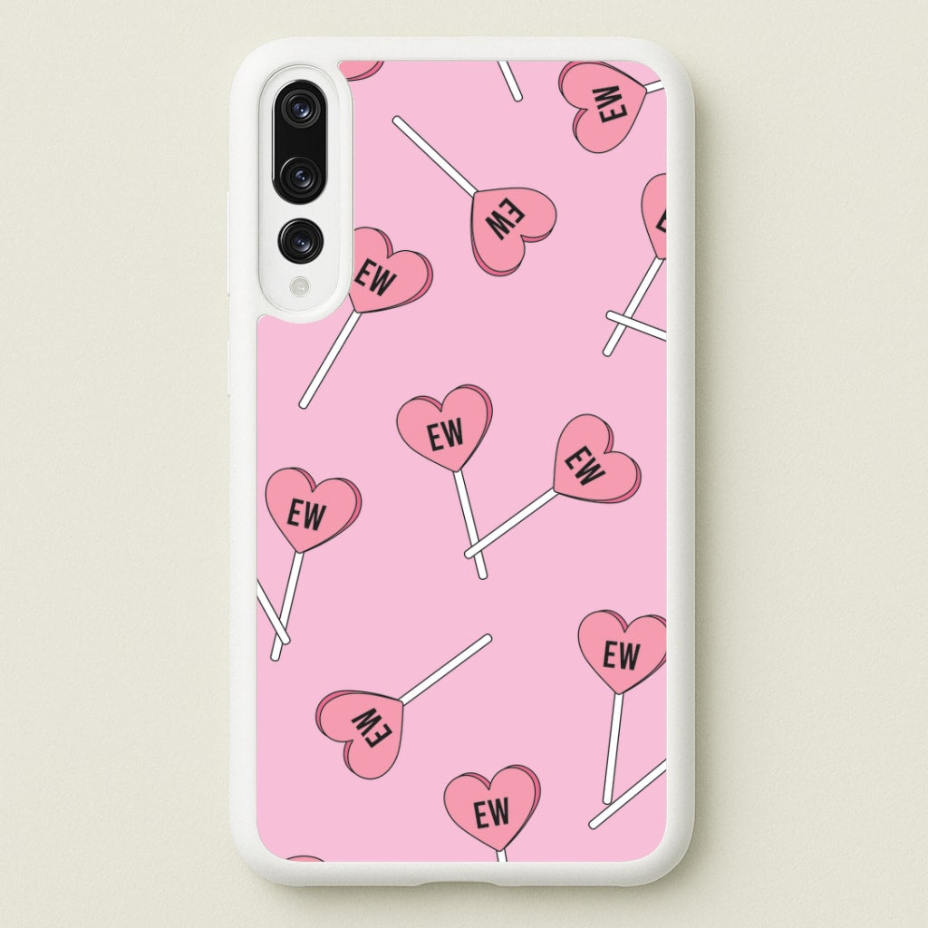 Ew Love Heart Lolipops Pattern Huawei P20 Pro Case
