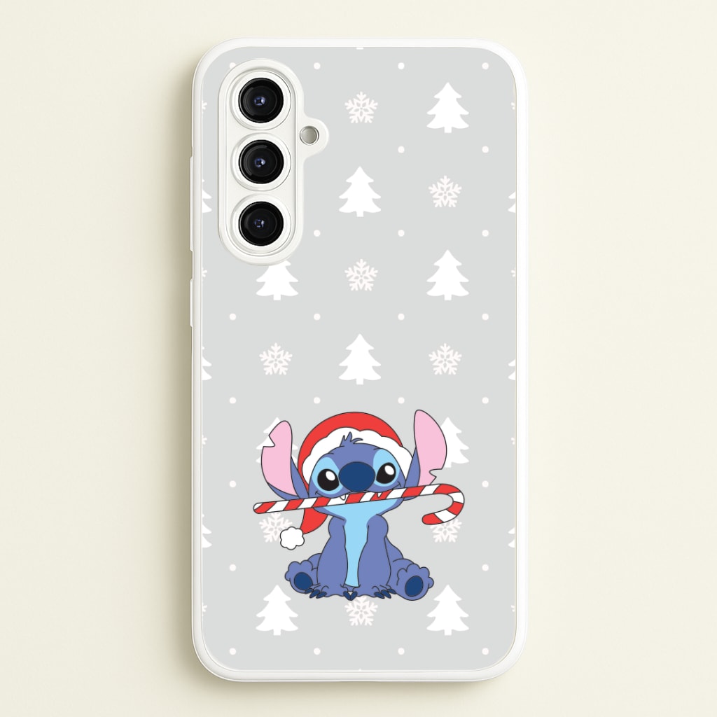 Cute Blue Alien Candycane Galaxy A16 Case