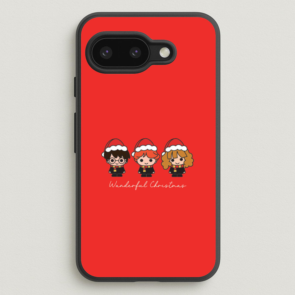 Wizards With Christmas Hats Google Pixel 9a Case