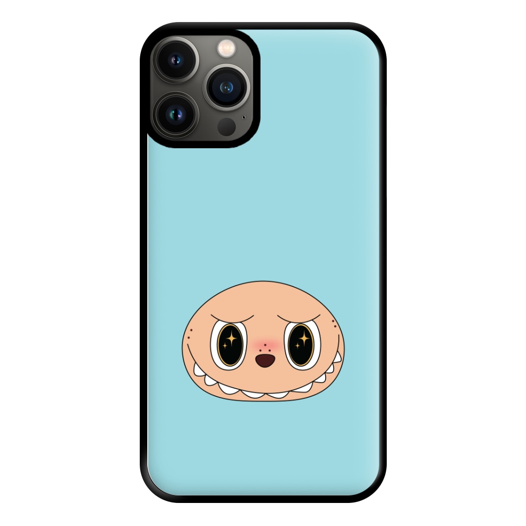 Cute Blue Monster Face iPhone 13 Pro Max Case