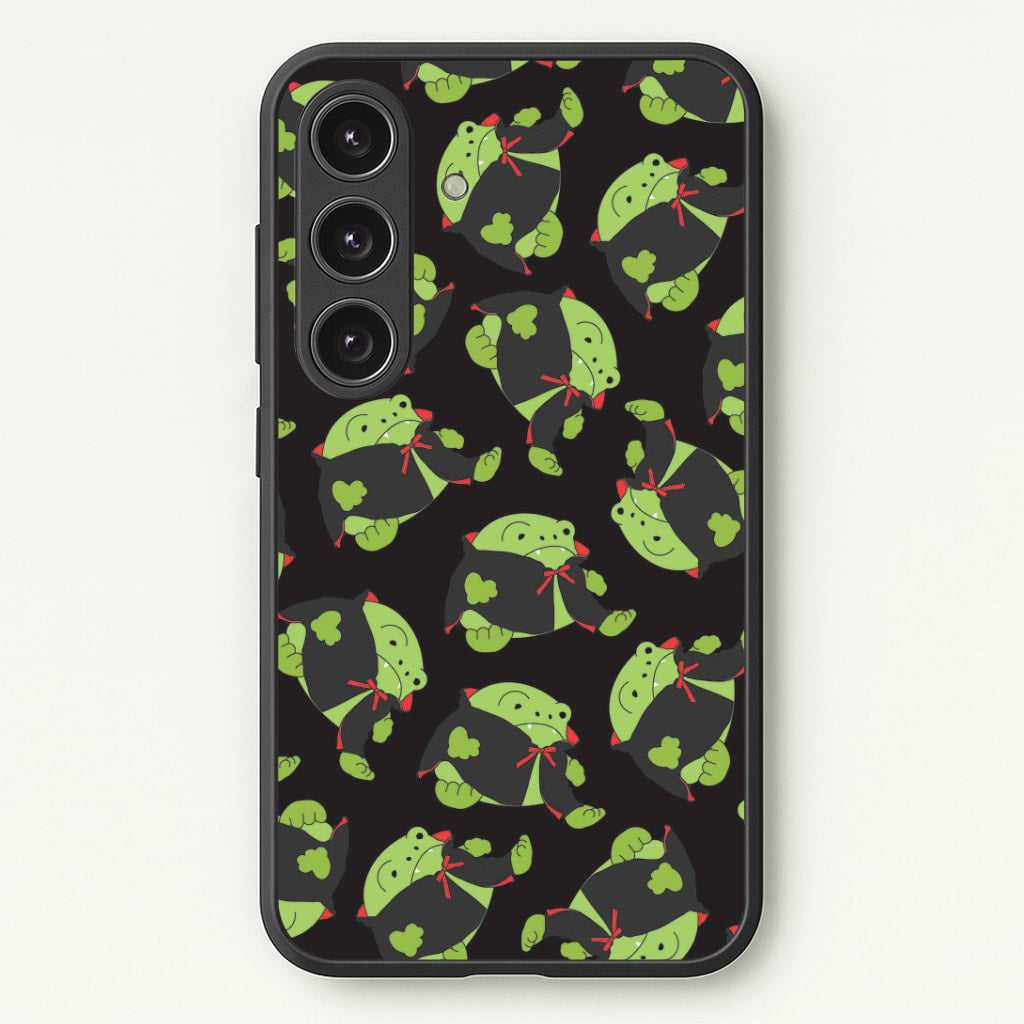 Vampire Frog Pattern - Halloween Galaxy S24 Plus Case