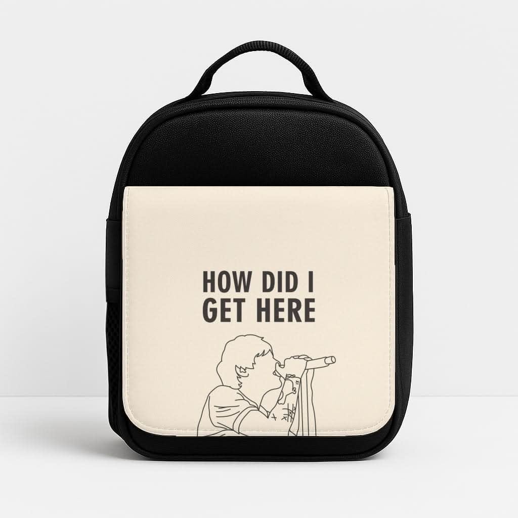 How Did I Get Here Outline Insulated Lunch Bag