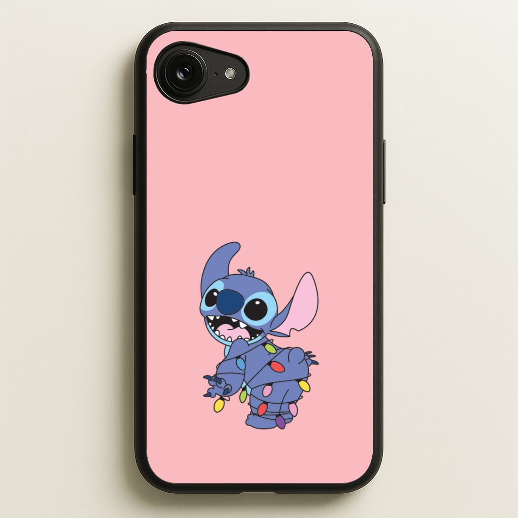 Cute Blue Alien Fairylights iPhone 16e Case