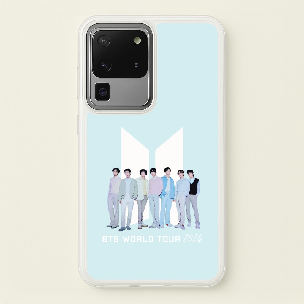 K-Pop Band Tour Pastel Blue Galaxy S20 Ultra Case