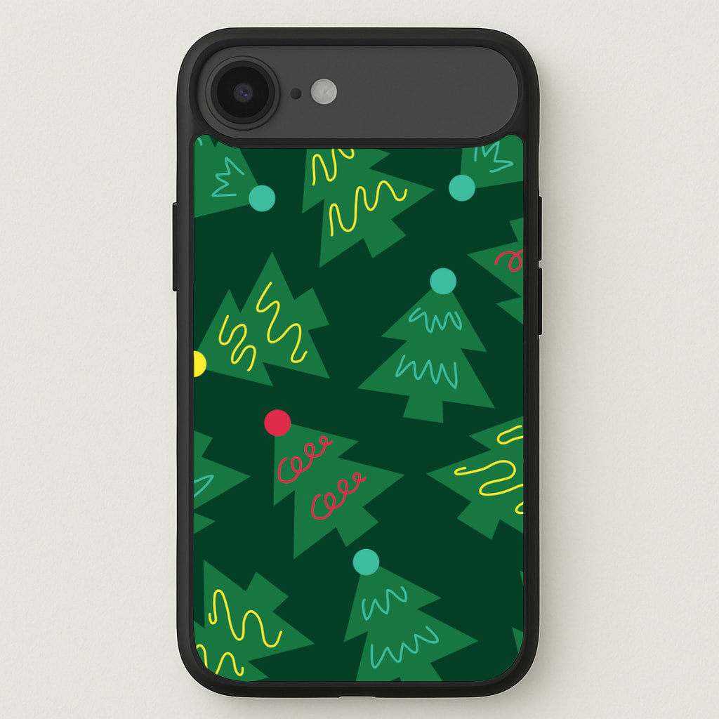 Abstract Christmas Trees Pattern iPhone 17 Air Case