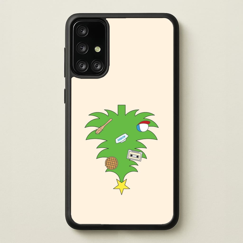 Upside Down Christmas Tree Galaxy A71 Case