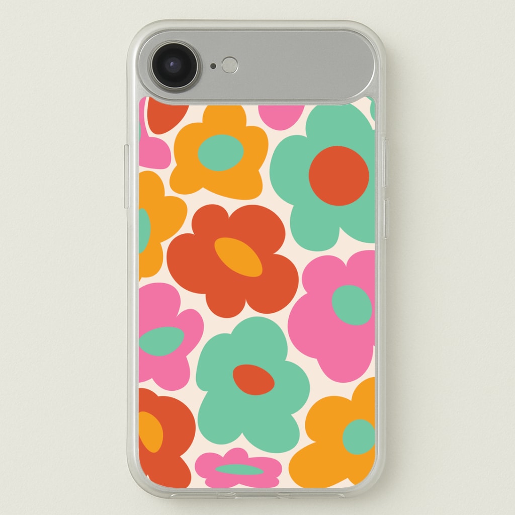 Abstract Trippy Retro Flowers iPhone 17 Air Case