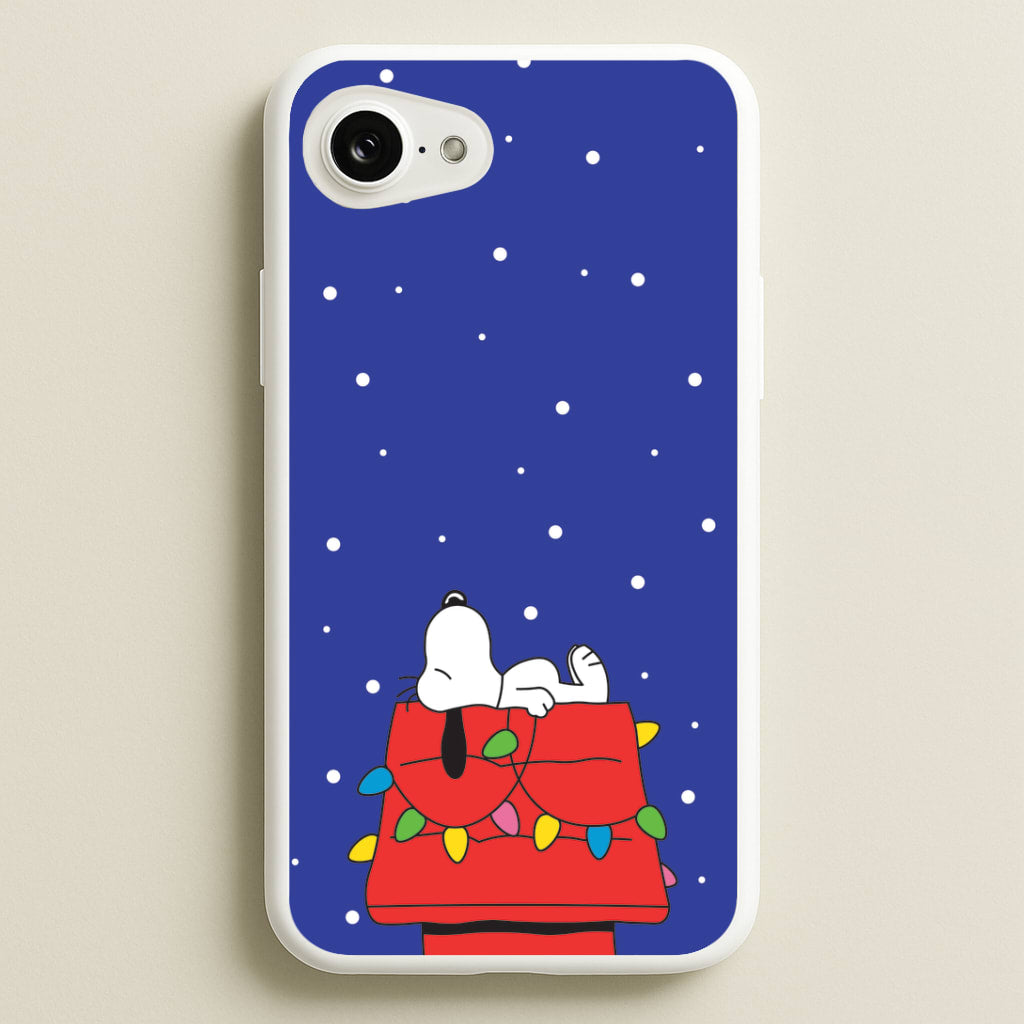 Cartoon Beagle Fairylights iPhone 16e Case