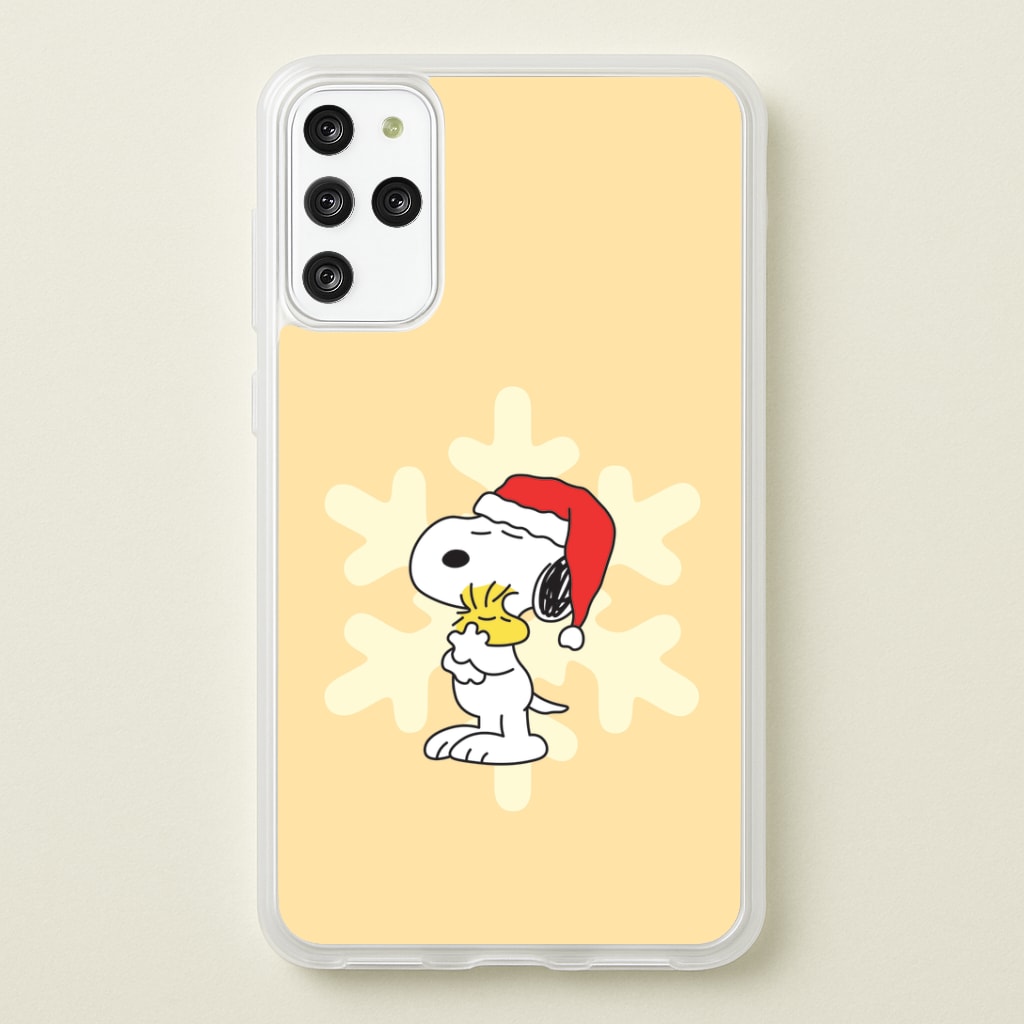 Christmas Cartoon Beagle And Bird Galaxy S20 Plus Case