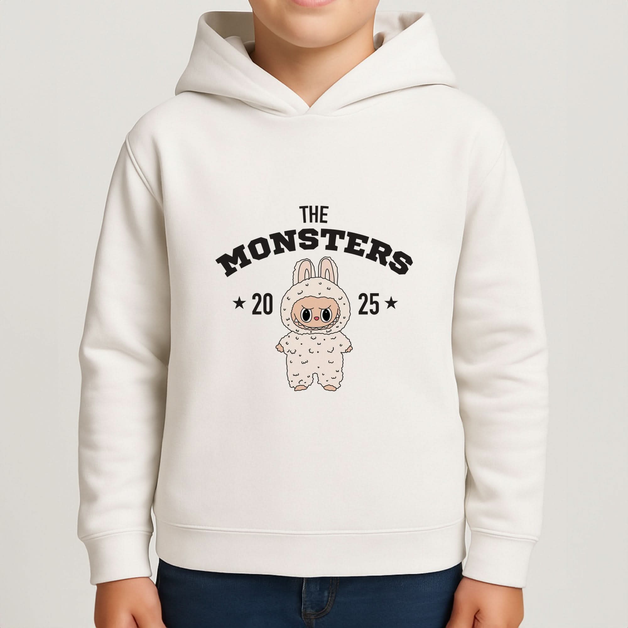 Cute Monster 2025 Pink Boys Hoodie