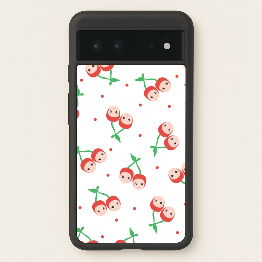Cherry Angels Pattern Google Pixel 6 Case