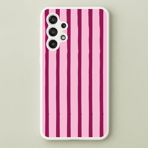 Strawberry Stripes Galaxy A13 Case