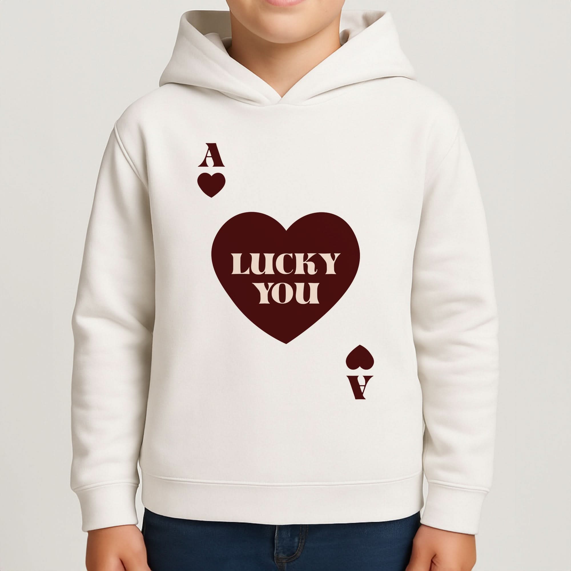 Ace Of Hearts Lucky You Boys Hoodie