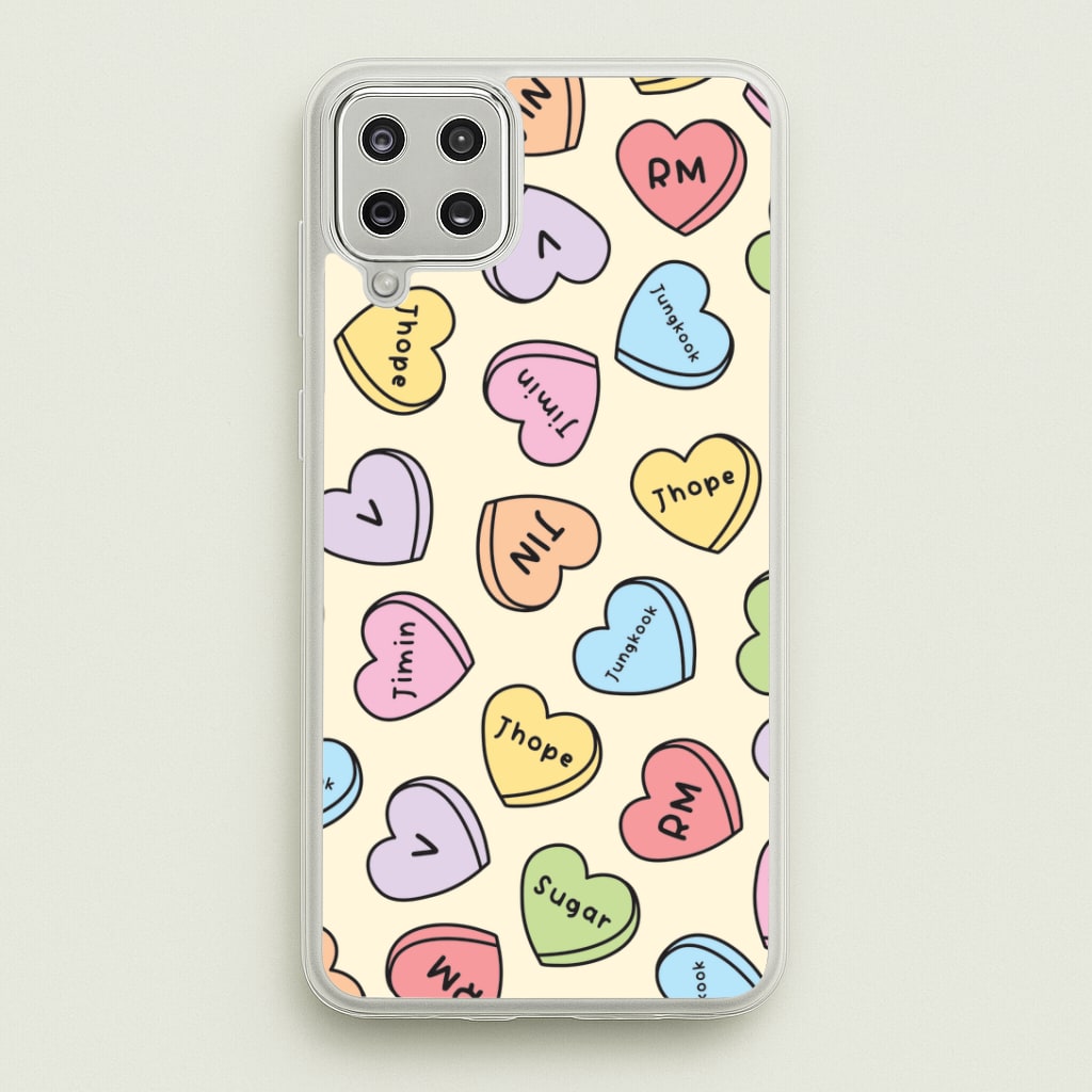 K-Pop Band Members Love Hearts Pattern Galaxy A12 Case