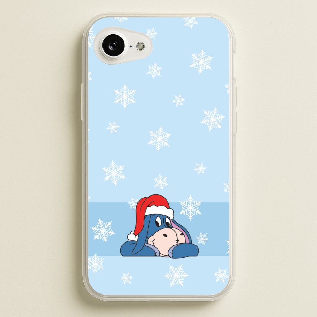 Cartoon Donkey Snowflakes iPhone 16e Case