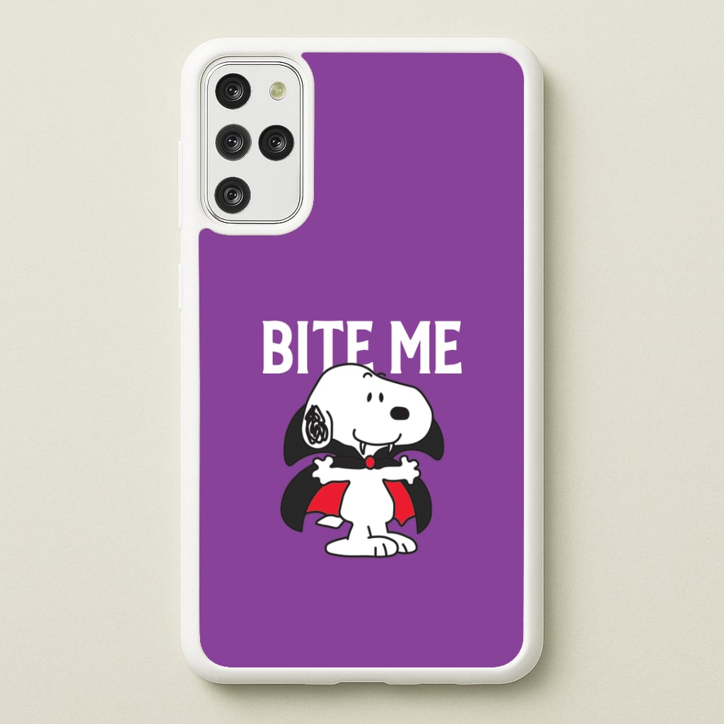 Bite Me Cartoon Beagle Galaxy S20 Plus Case