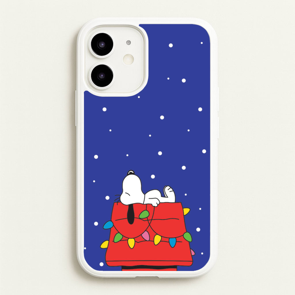 Cartoon Beagle Fairylights iPhone 12 Mini Case