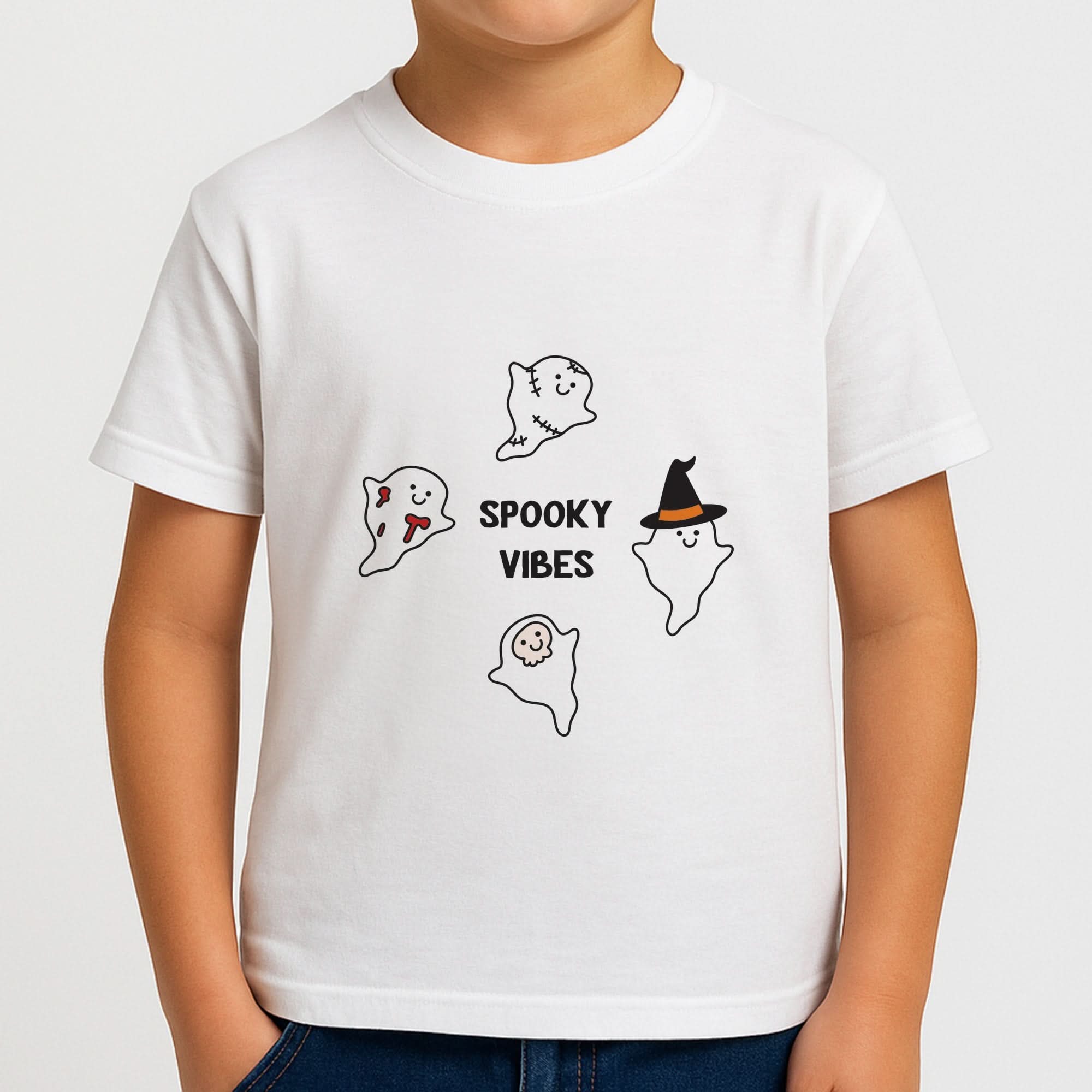Spooky Vibes Ghosties I Boys T-Shirt