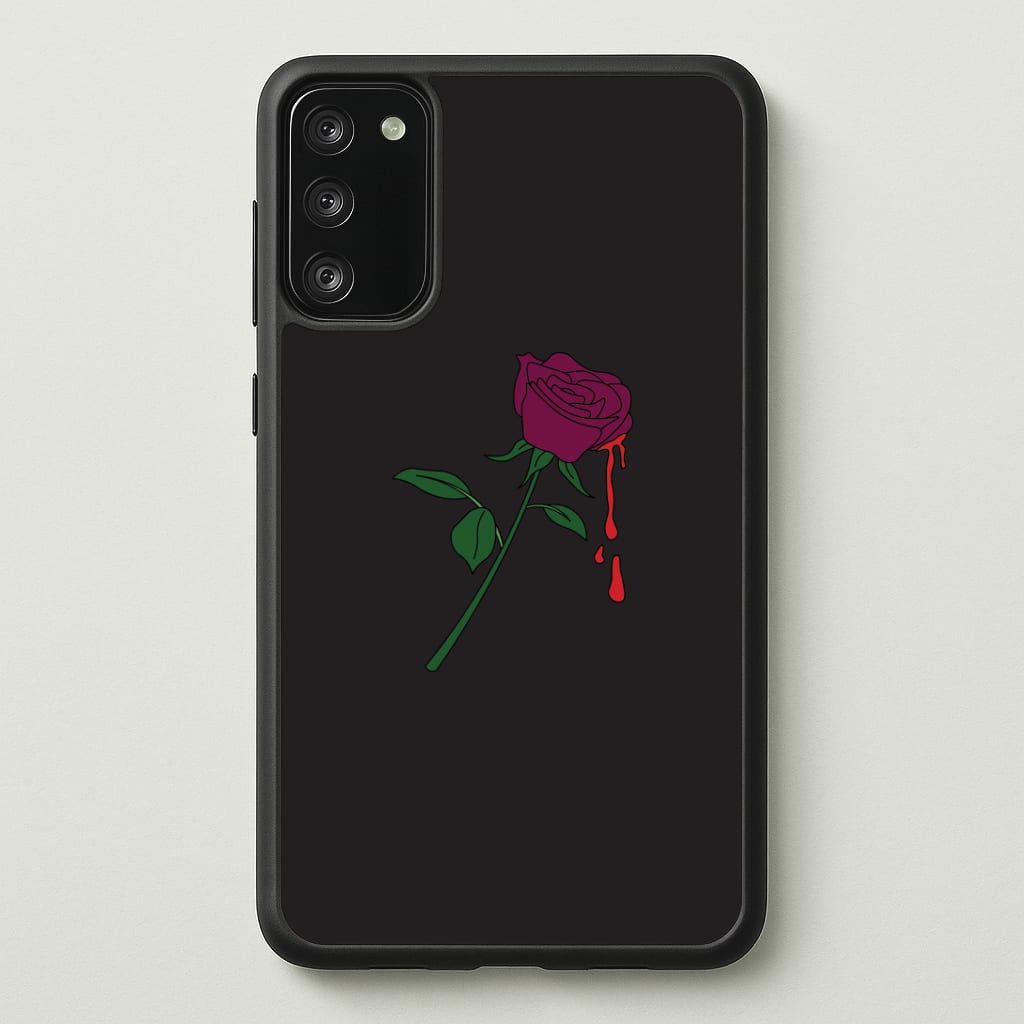 Dark Pink Rose Galaxy S20 Case