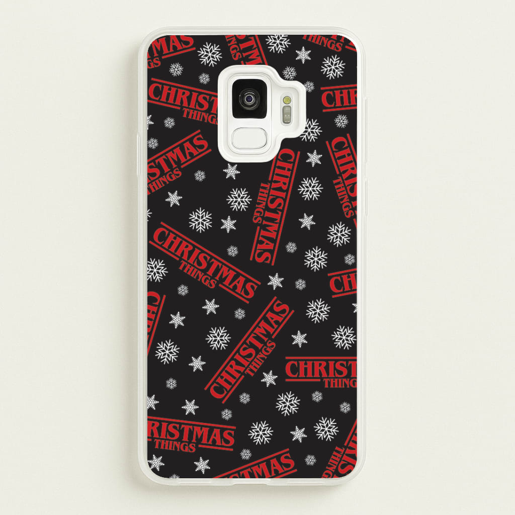 Christmas Things Snowflake Pattern Galaxy S9 Case