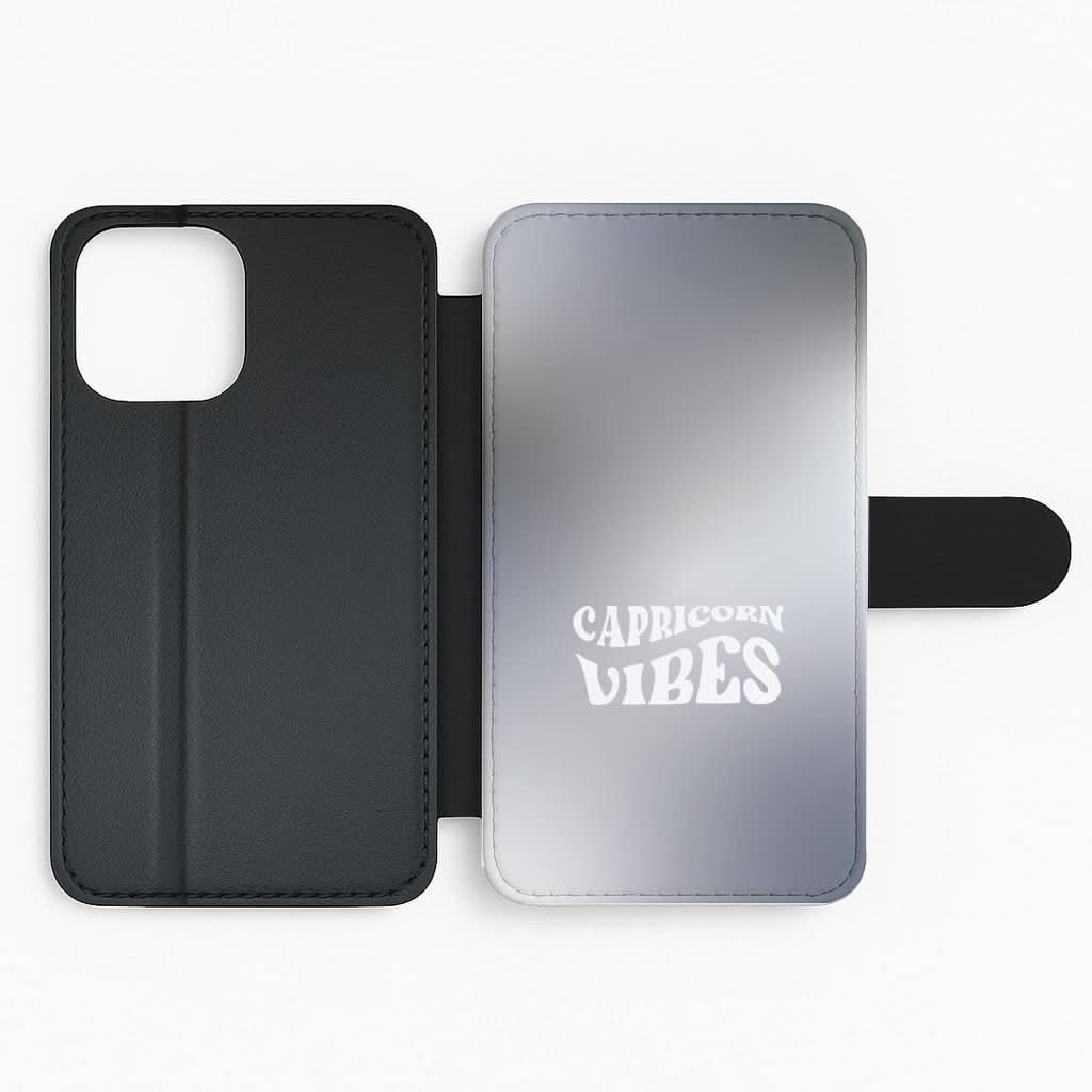 Capricorn Vibes Gradient Zodiac Flip Phone Case