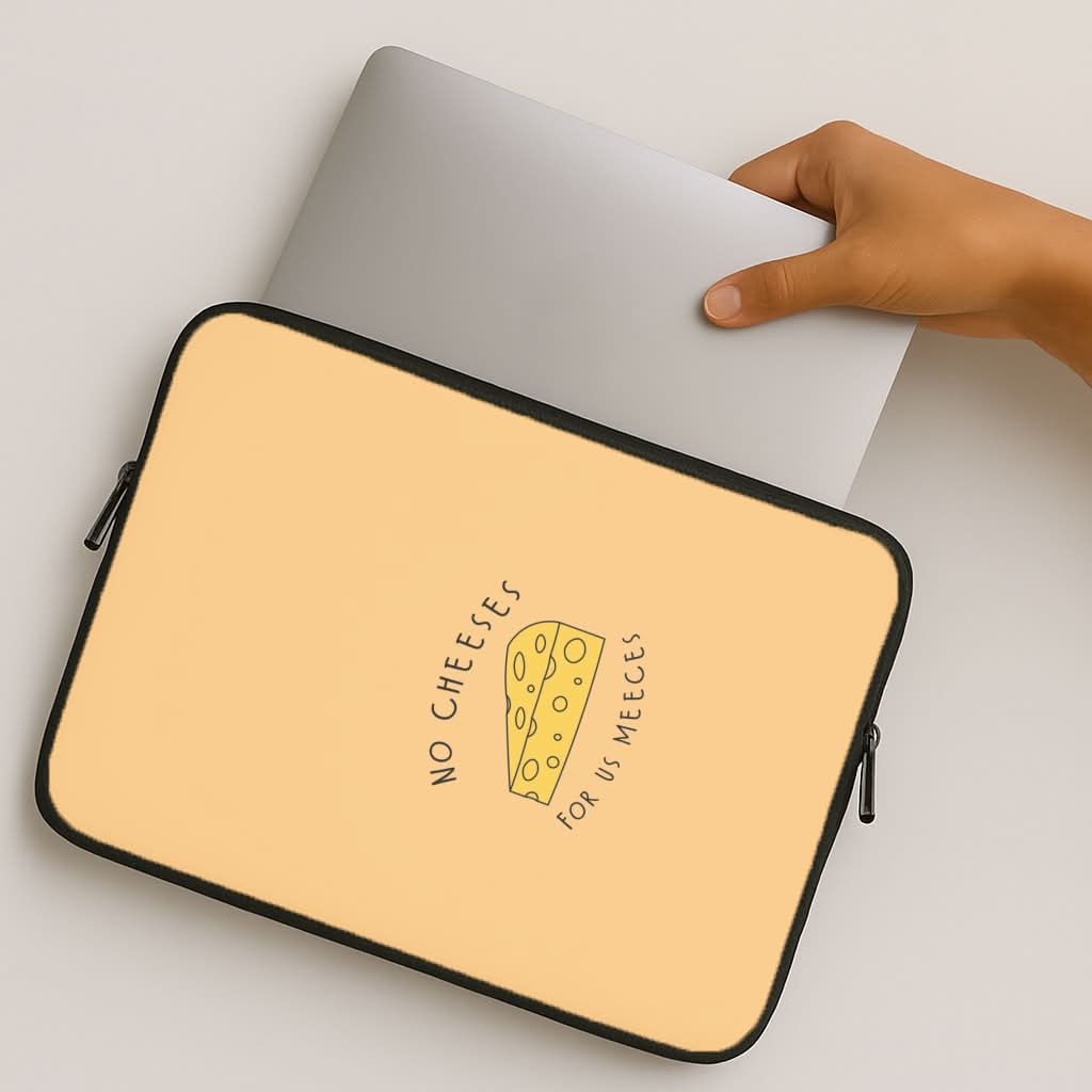 No Cheeses For Us Meeces MacBook Cover