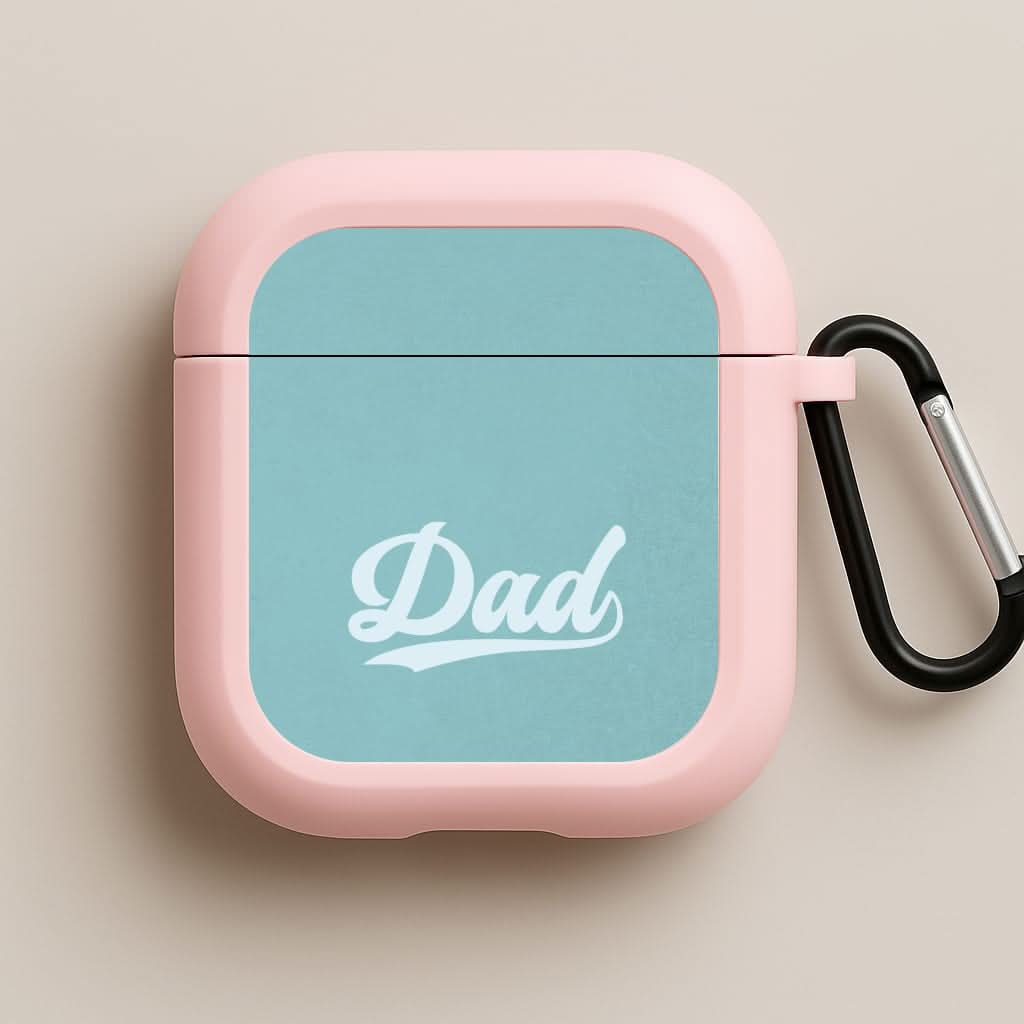 Dad Logo Pink AirPods Case