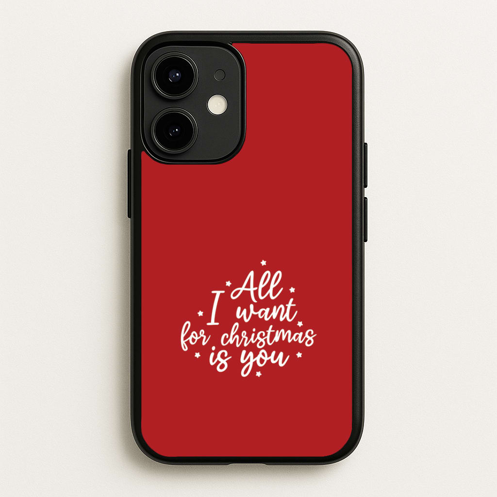All I Want For Christmas Is You Stars iPhone 12 Mini Case