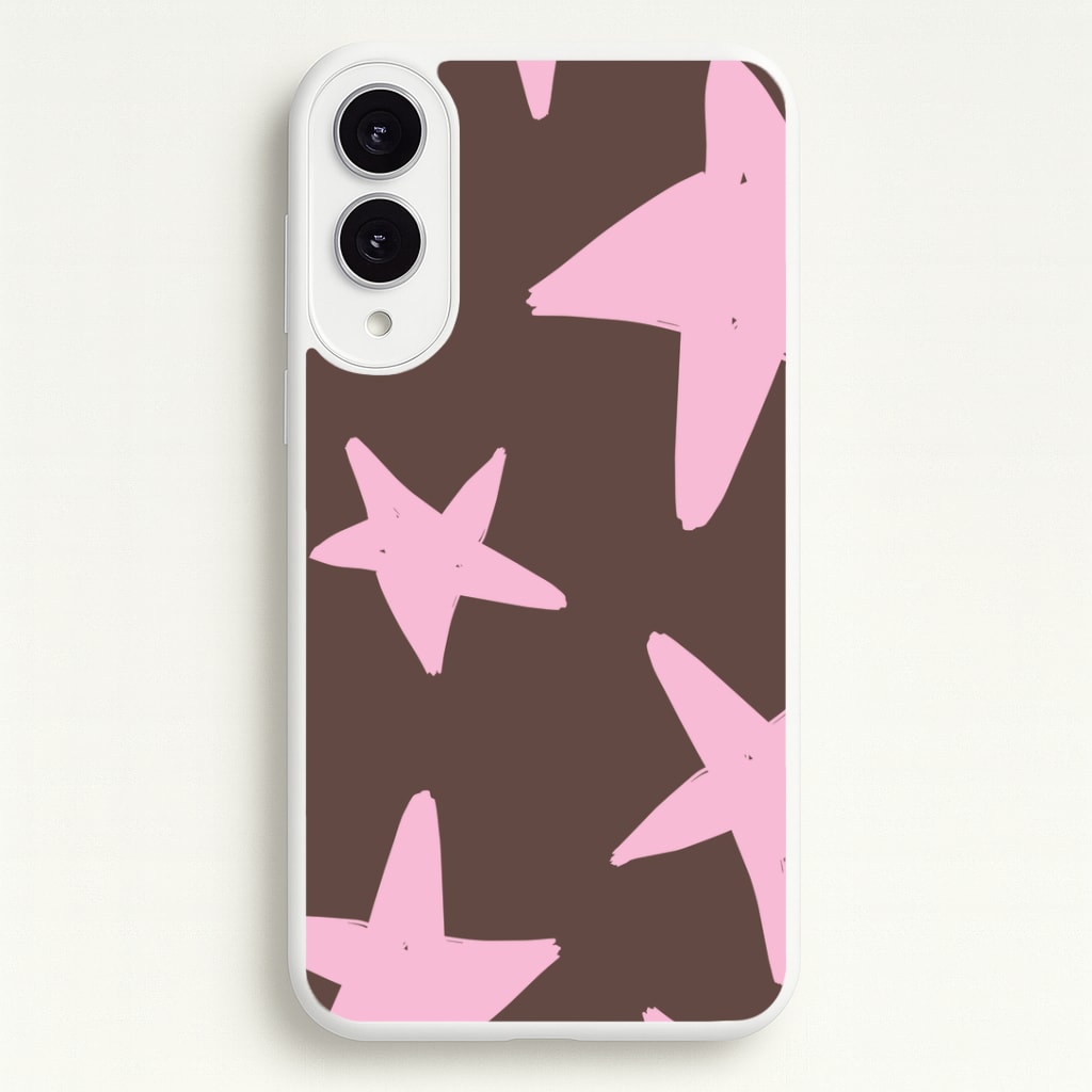 Chocolate & Strawberry Stars Galaxy S25 Edge Case