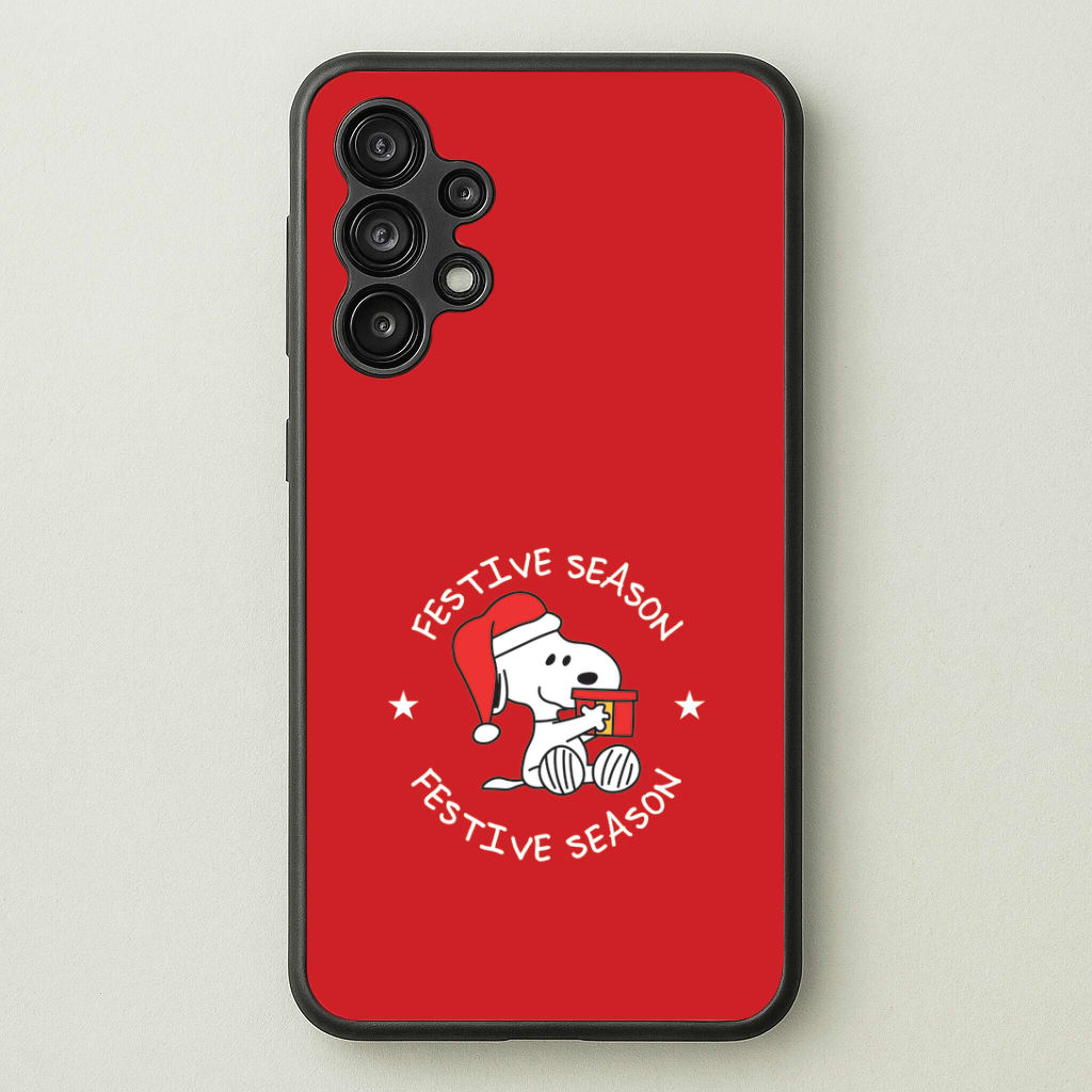 Cartoon Beagle Festive Season Galaxy A13 Case