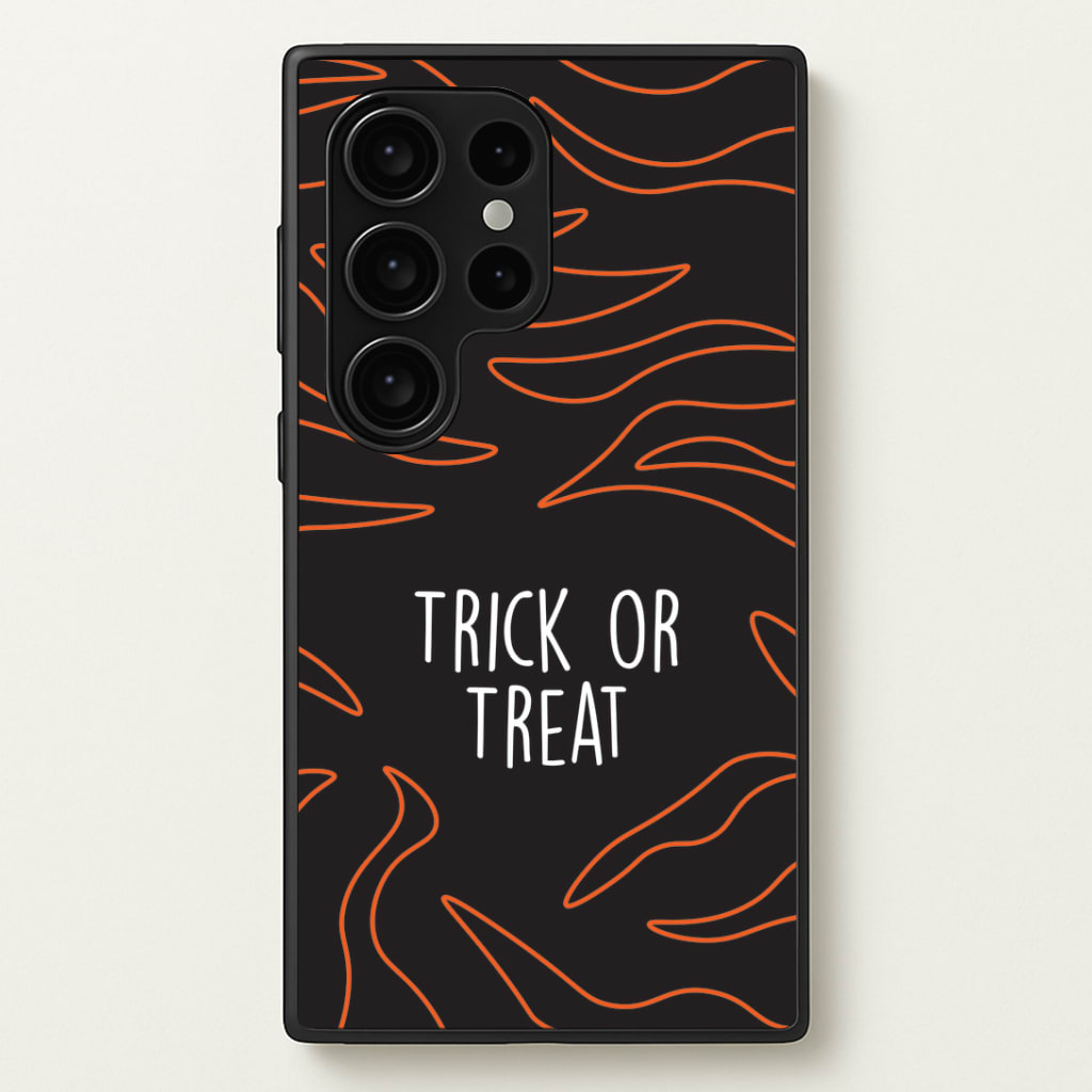 Zebra Print Trick Or Treat Galaxy S24 Ultra Case