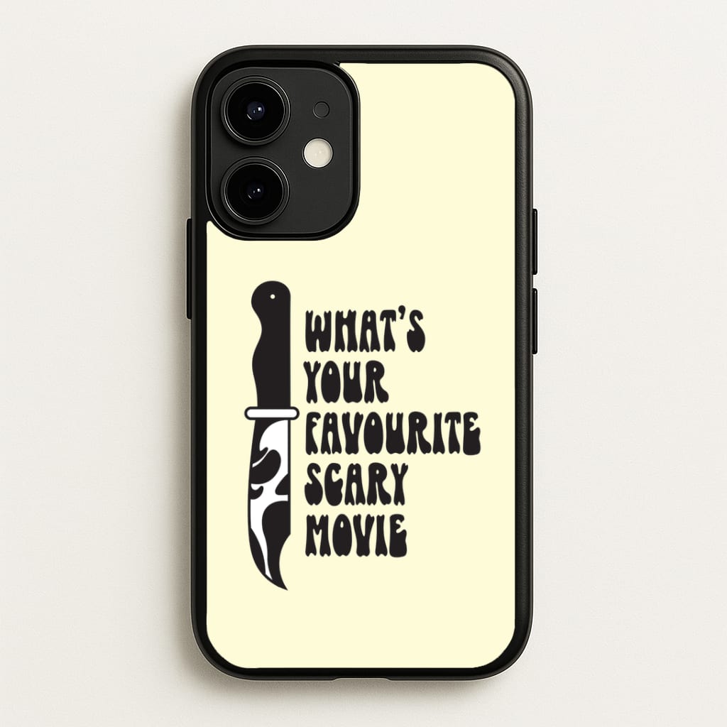 What's Your Favourite Scary Movie Trippy iPhone 12 / 12 Pro Case