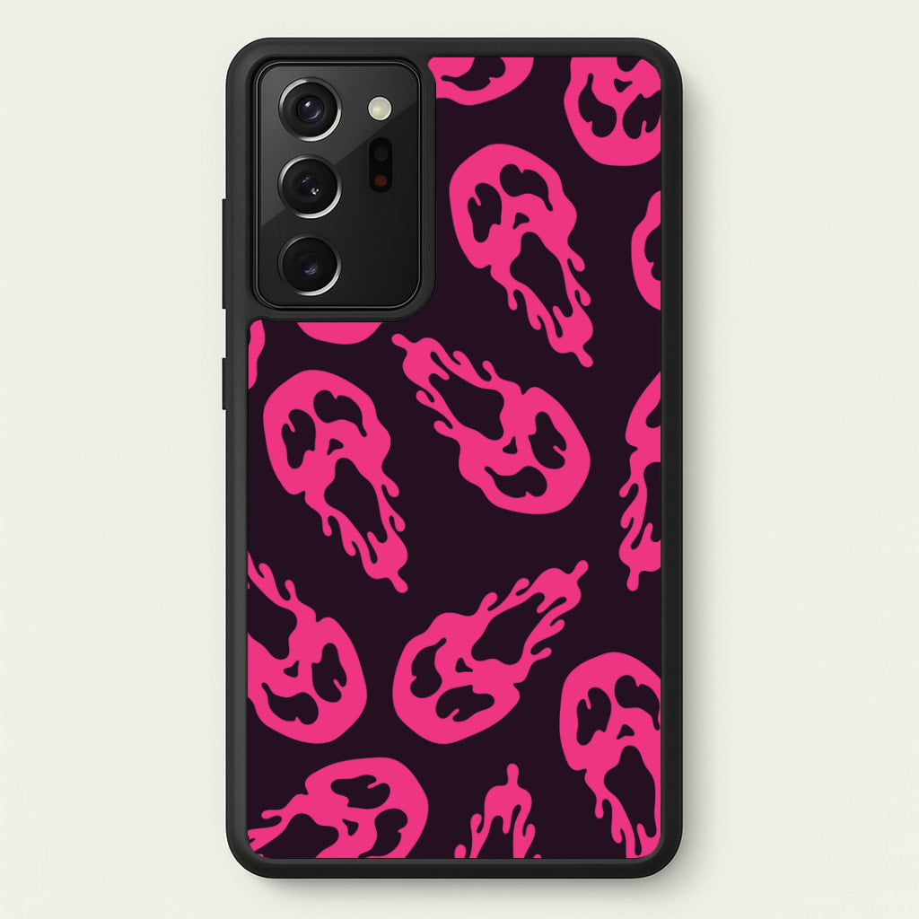 Trippy Ghost Face Pattern Galaxy Note 20 Ultra Case