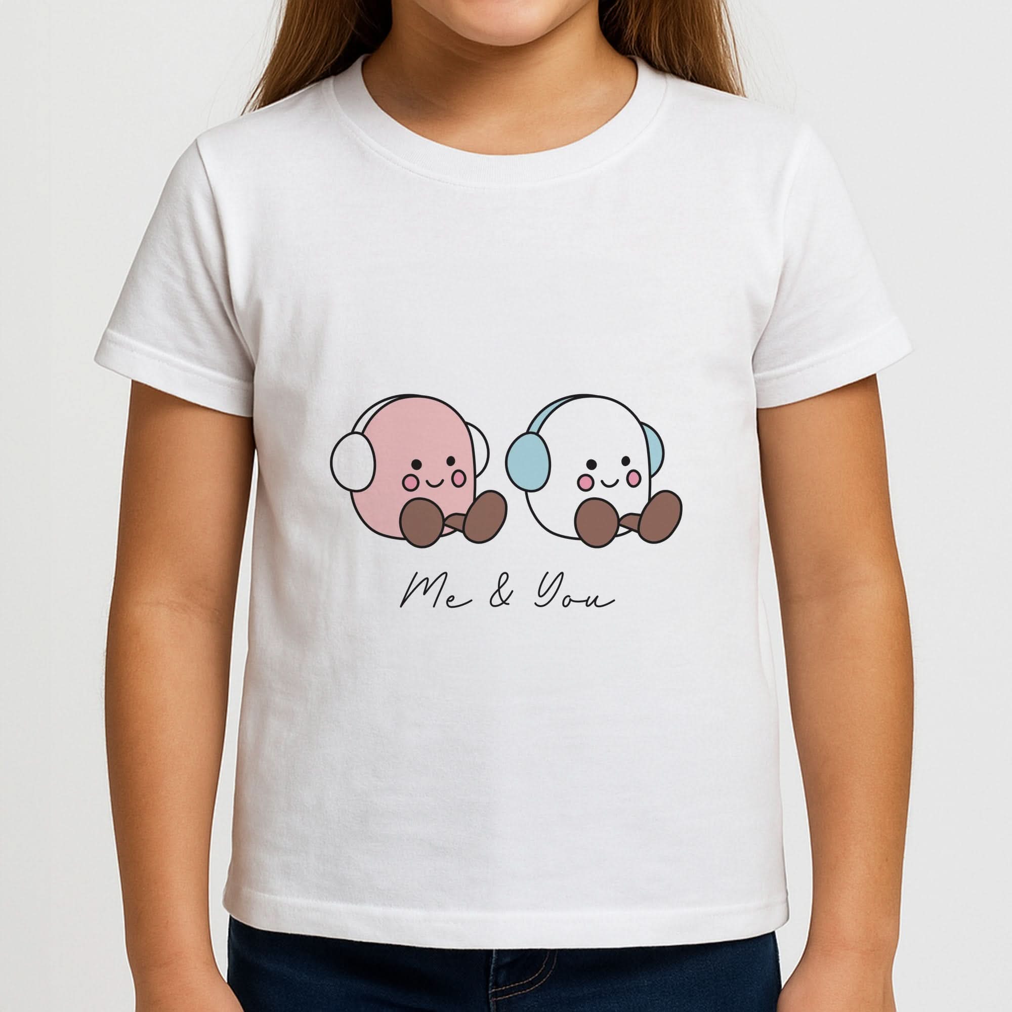 Cute Christmas Marshmellow Plushies Girls T-Shirt