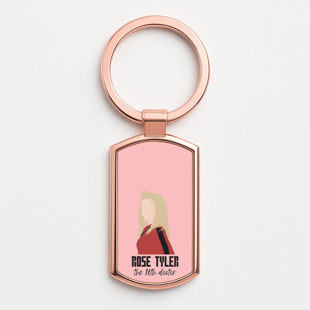 Rose The 16th Doctor Rose Gold Keyring
