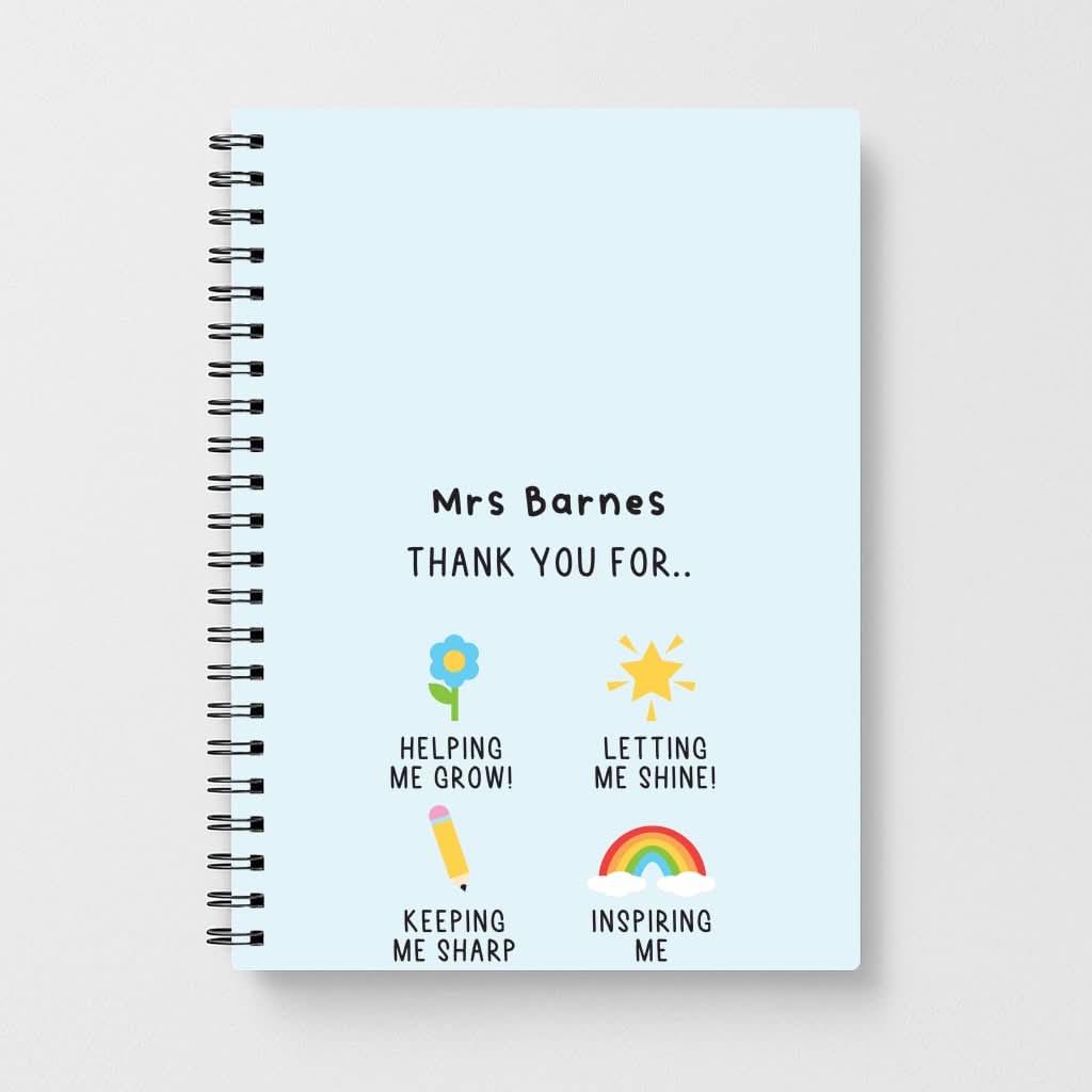 Thank You For Helping Me Notebook