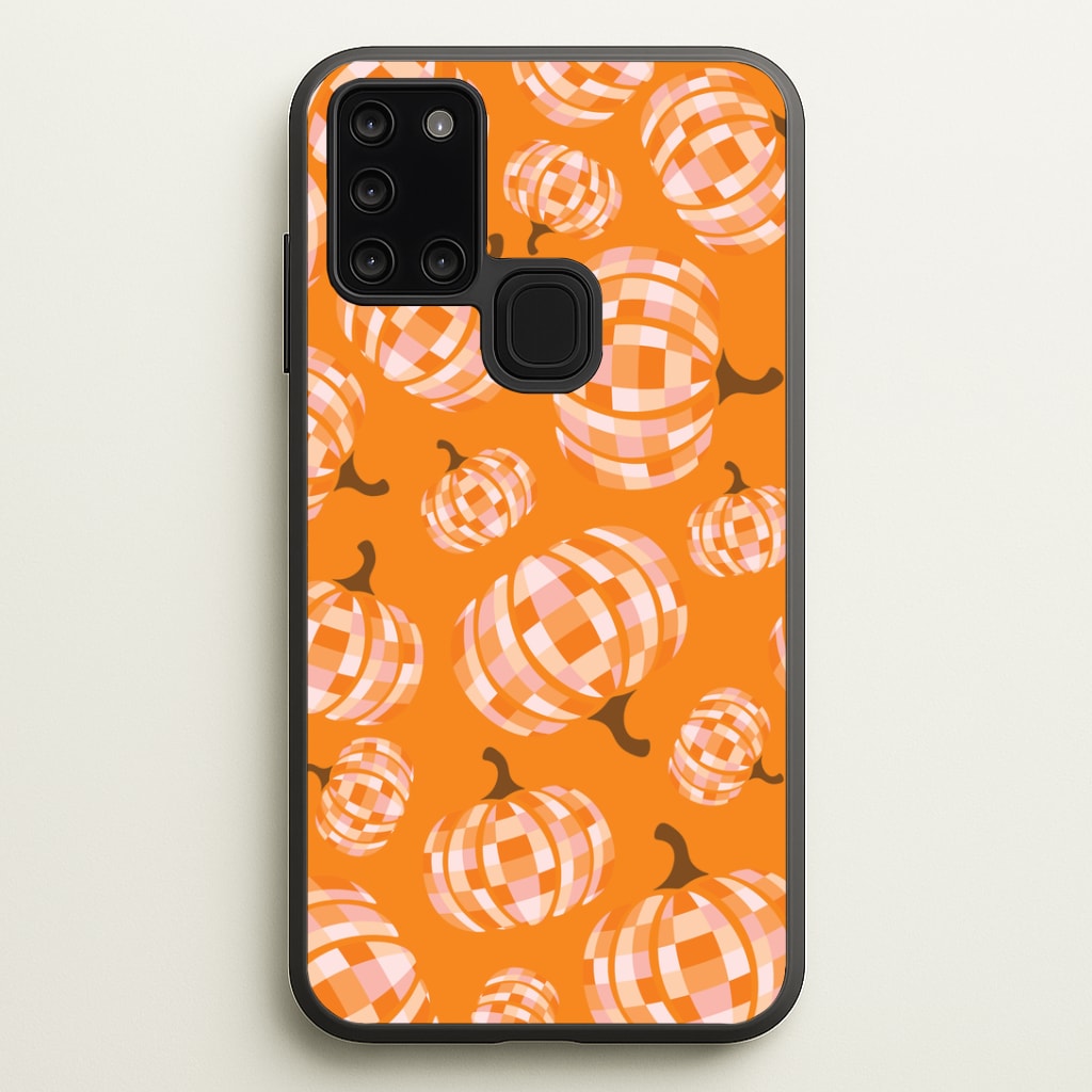 Disco Pumpkins Pattern Galaxy A21s Case