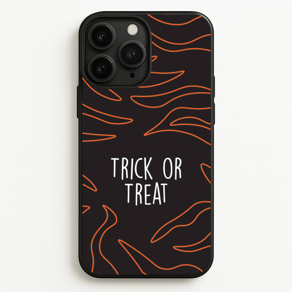 Zebra Print Trick Or Treat iPhone 11 Pro Max Case