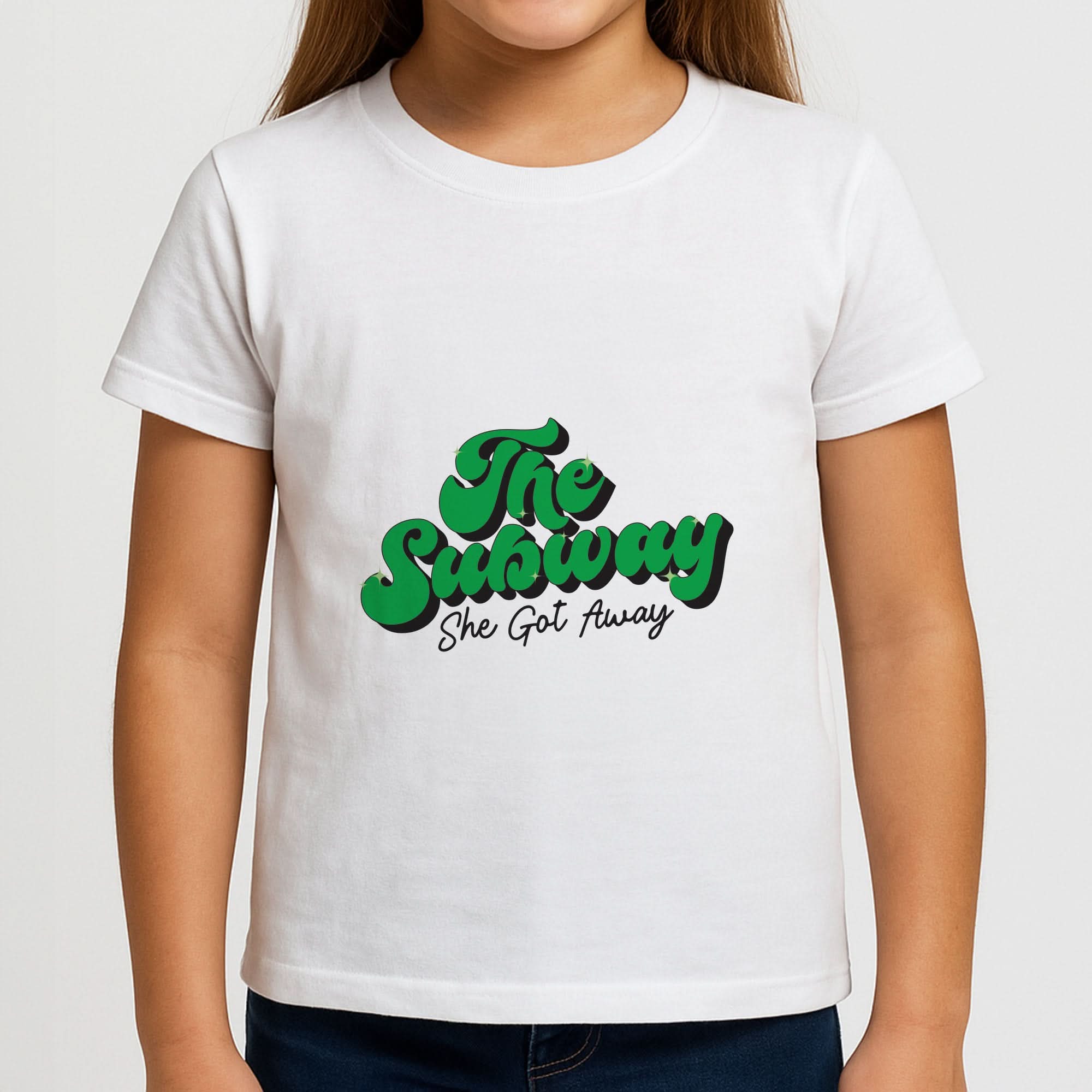 Subway Green Girls T-Shirt