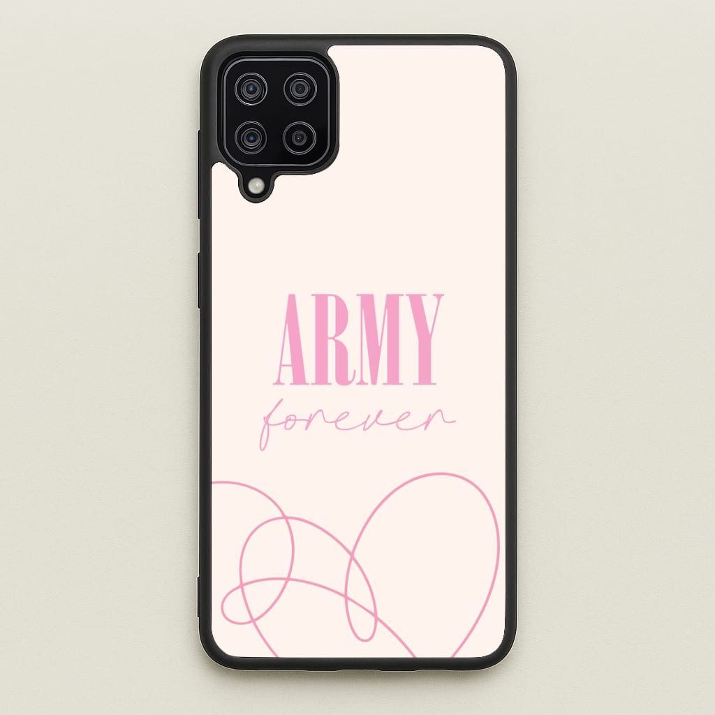 Army Forever Pink Galaxy A12 Case