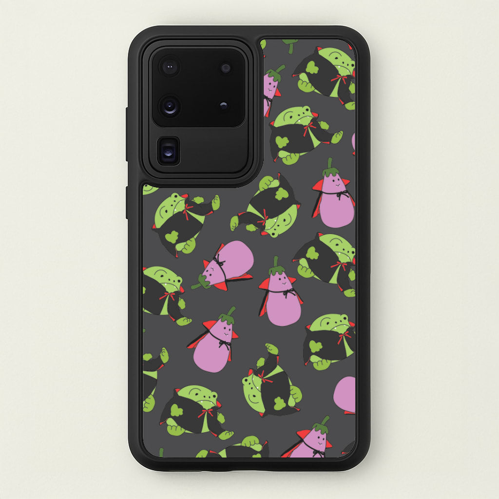 Vampire Frogs And Vegetables Pattern - Halloween Galaxy S20 Ultra Case