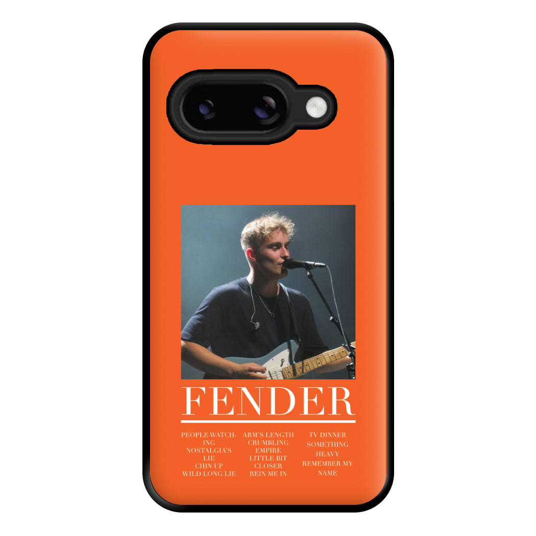Fender Orange Song List Google Pixel 9a Case