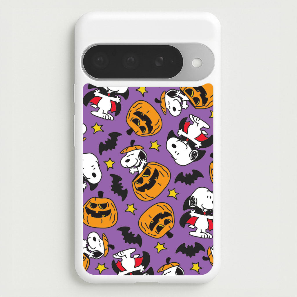 Cartoon Beagle Halloween Pattern Google Pixel 10 Pro XL Case