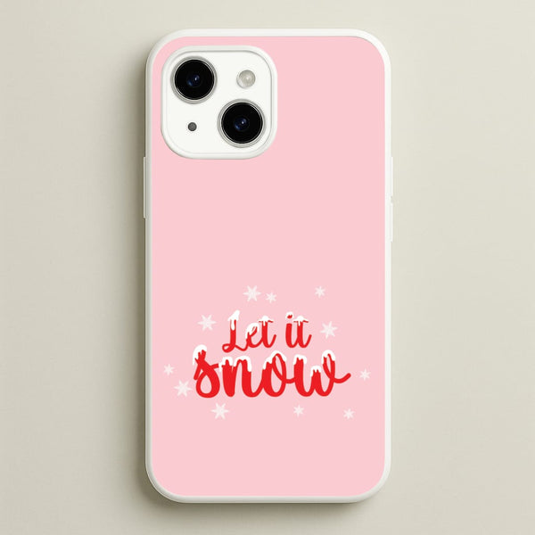 Let It Snow Snowflakes iPhone 15 Plus Case