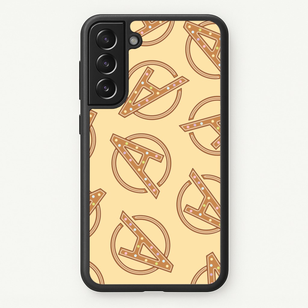 Superhero Team Gingerbread Pattern Galaxy S21 Case