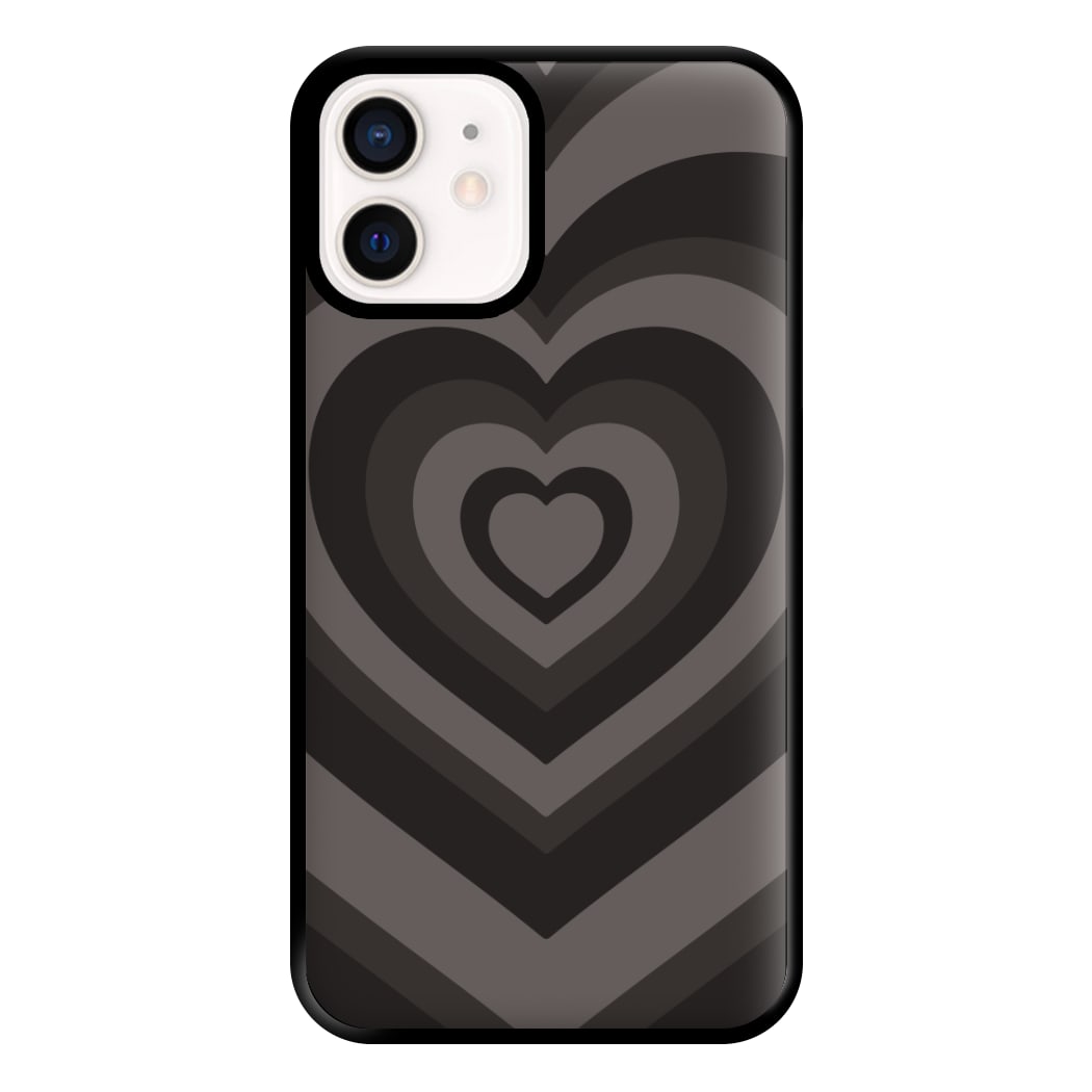 Abstract Black Heart iPhone 12 Mini Case