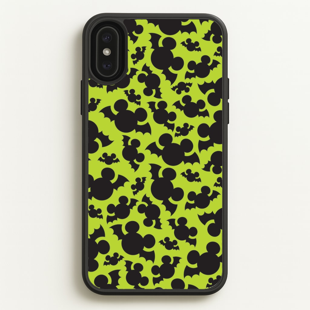 Mouse Bats Pattern iPhone XS Max Case
