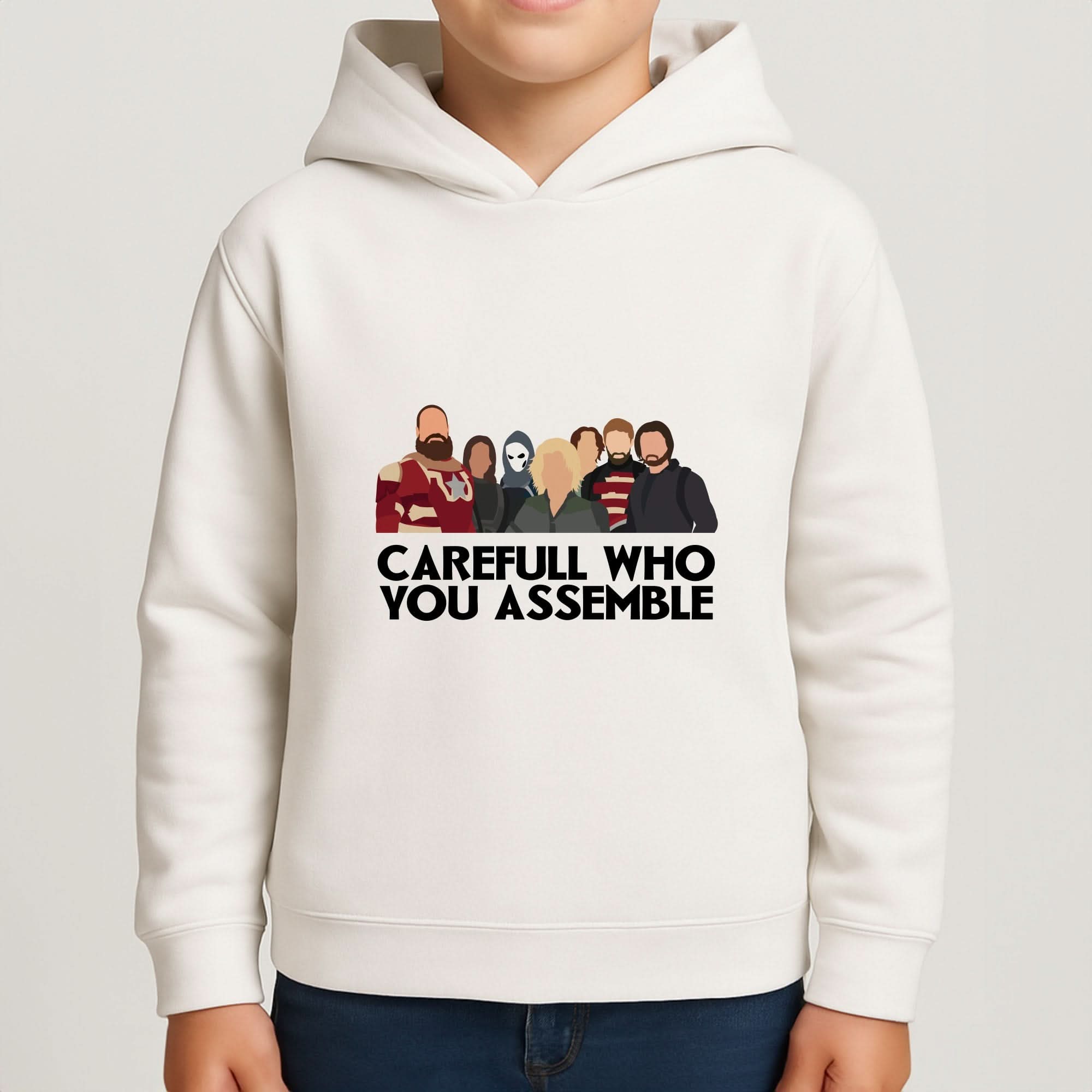Careful Who You Assemble Boys Hoodie