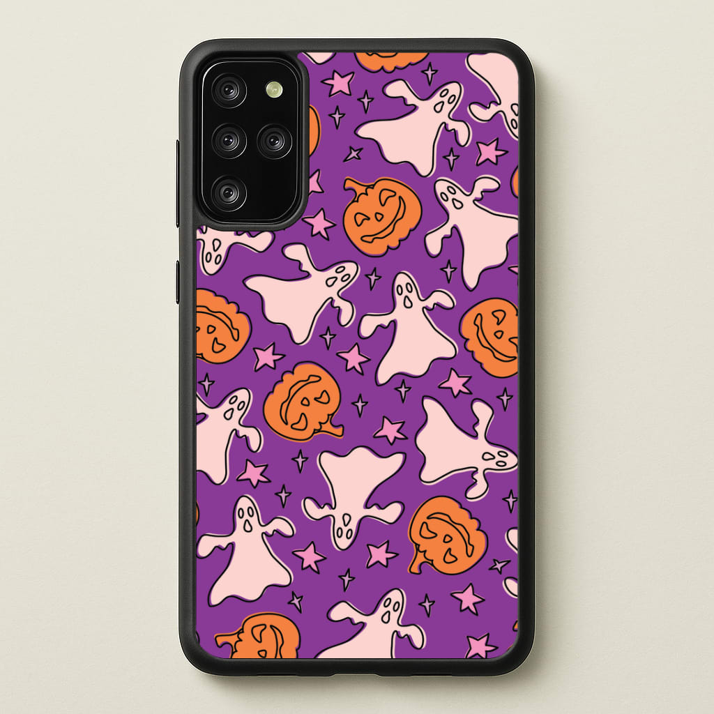 Abstract Halloween Pattern Galaxy S20 Plus Case